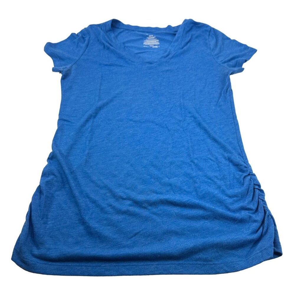 Athletic Works Women's Size Medium 8-10 T-Shirt V Neck Blue Preowned